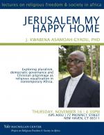 Flyer for Jerusalem My Happy Home Talk