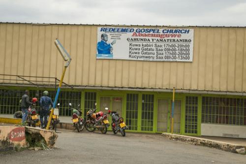 Church front in Rwanda
