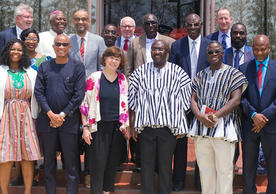 The delegation attending the international conference at The Sanneh Institute.